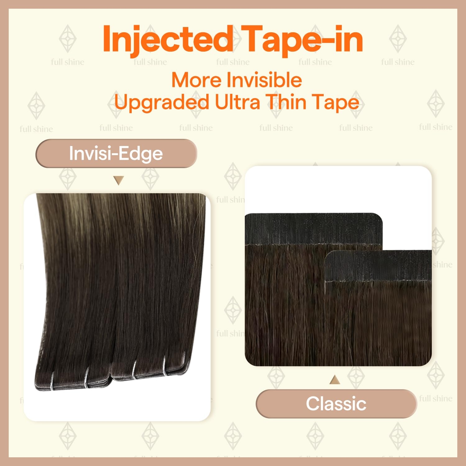 Extensions de cheveux à bande  - Invisible Tape In Extensions Real Hair avis et prix