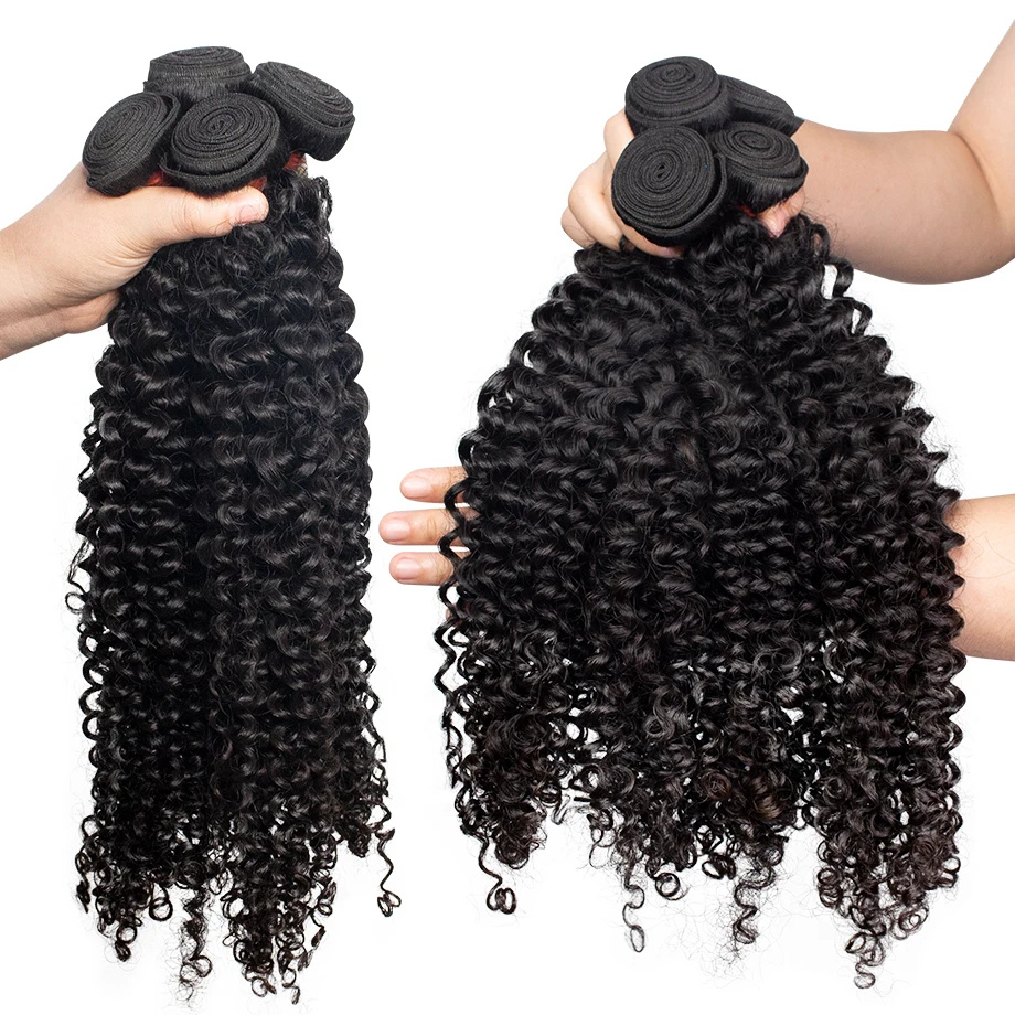Extensions de cheveux humains  - Deep Wave 3 Bundles With Closure avis et prix