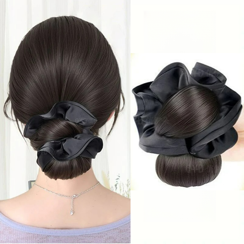 Nouveau chignon en satin synth - Claw Clip Messy Bun Hair Piece avis et prix
